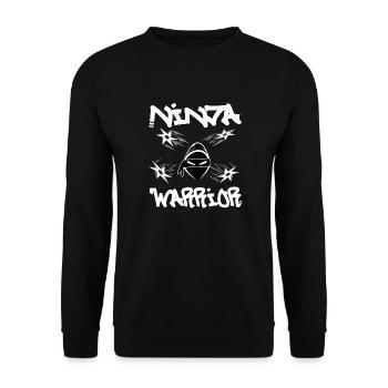 Ninja Warrior - Unisex Sweatshirt - black - Front - Alina (178cm) & Michal (187cm)