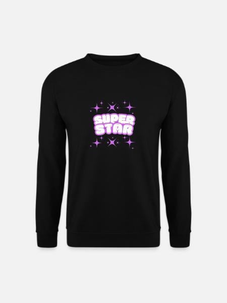 SUPER STAR - Unisex Sweatshirt - black
