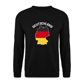 Germany - Unisex Sweatshirt - black - Front - Alina (178cm) & Michal (187cm)