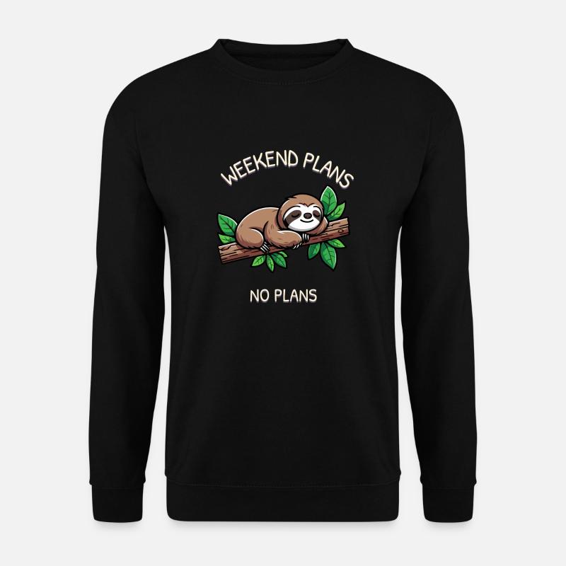 Weekend Sloth - Unisex Sweatshirt - black