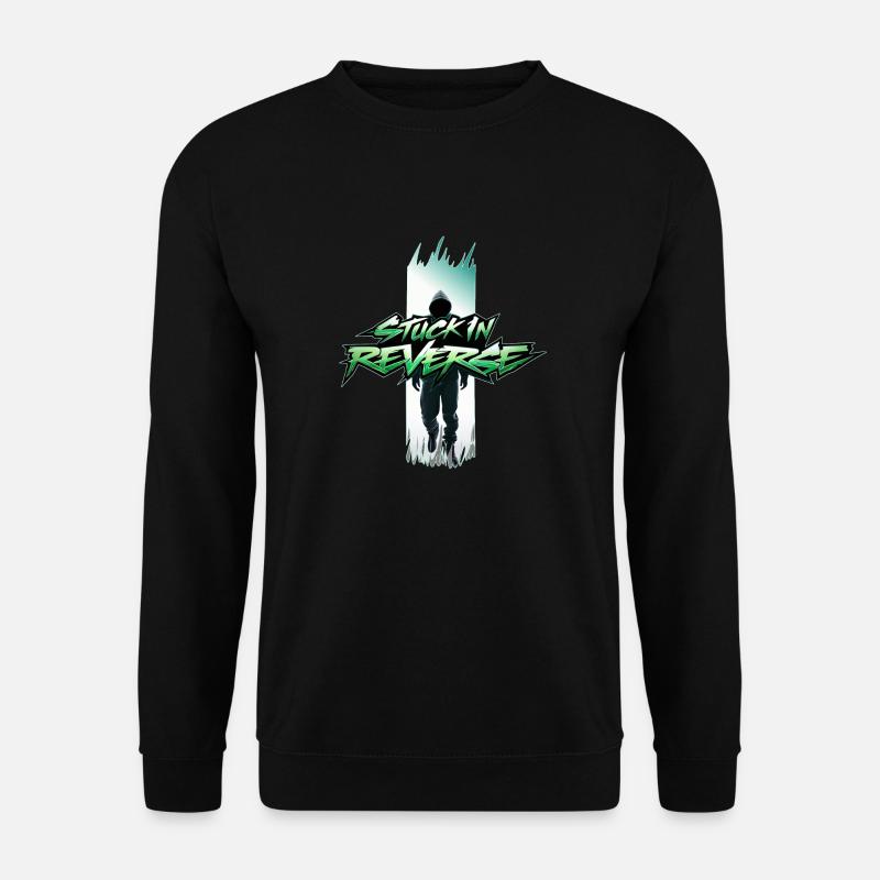 im Rückwärtsgang steckengeblieben - Unisex Pullover - Schwarz