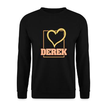 Heart Derek - Unisex Sweatshirt - black - Front - Alina (178cm) & Michal (187cm)