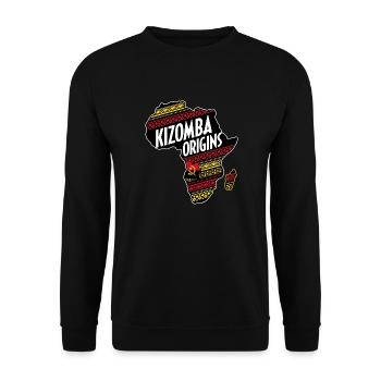 kizomba origins - Sweat-shirt Unisexe - noir - Devant - Alina (178cm) & Michal (187cm)