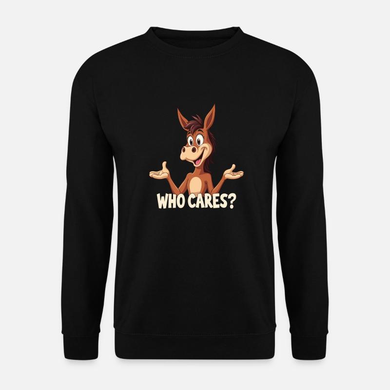 Who Cares - Unisex Sweatshirt - black