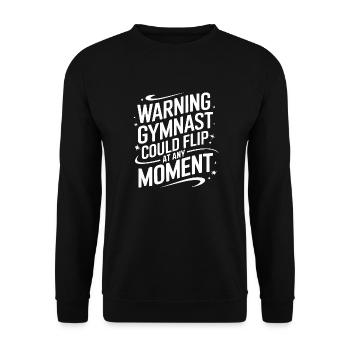 Turnen Turner Gymnastik - Unisex Pullover - Schwarz - Vorne - Alina (178cm) & Michal (187cm)
