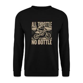 Adrénaline et vitesse en motocross - Sweat-shirt Unisexe - noir - Devant - Alina (178cm) & Michal (187cm)