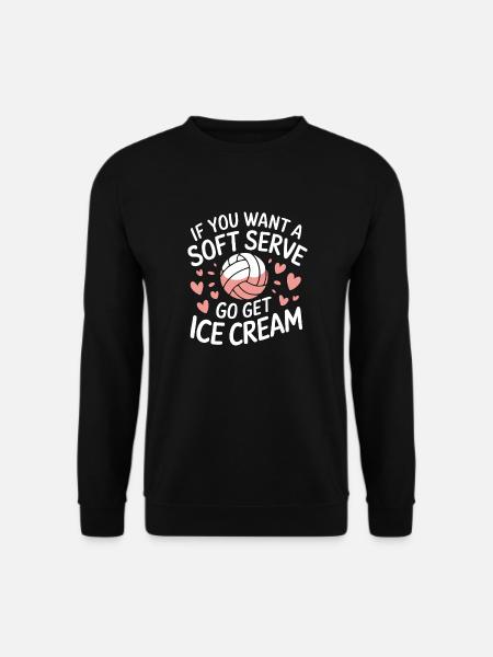 Volleyball Spieler Beach Volleyball Volleyballer - Unisex Pullover - Schwarz