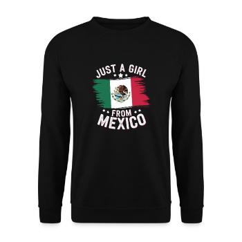 Mexico Mexico Mexican Spanish - Unisex Sweatshirt - black - Front - Alina (178cm) & Michal (187cm)