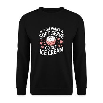 Joueurs de volley-ball Joueurs de beach-volley - Sweat-shirt Unisexe - noir - Devant - Alina (178cm) & Michal (187cm)