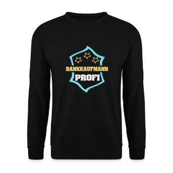 Banker as a profession - Unisex Sweatshirt - black - Front - Alina (178cm) & Michal (187cm)