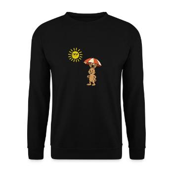Bunny Sun - Unisex Sweatshirt - black - Front - Alina (178cm) & Michal (187cm)