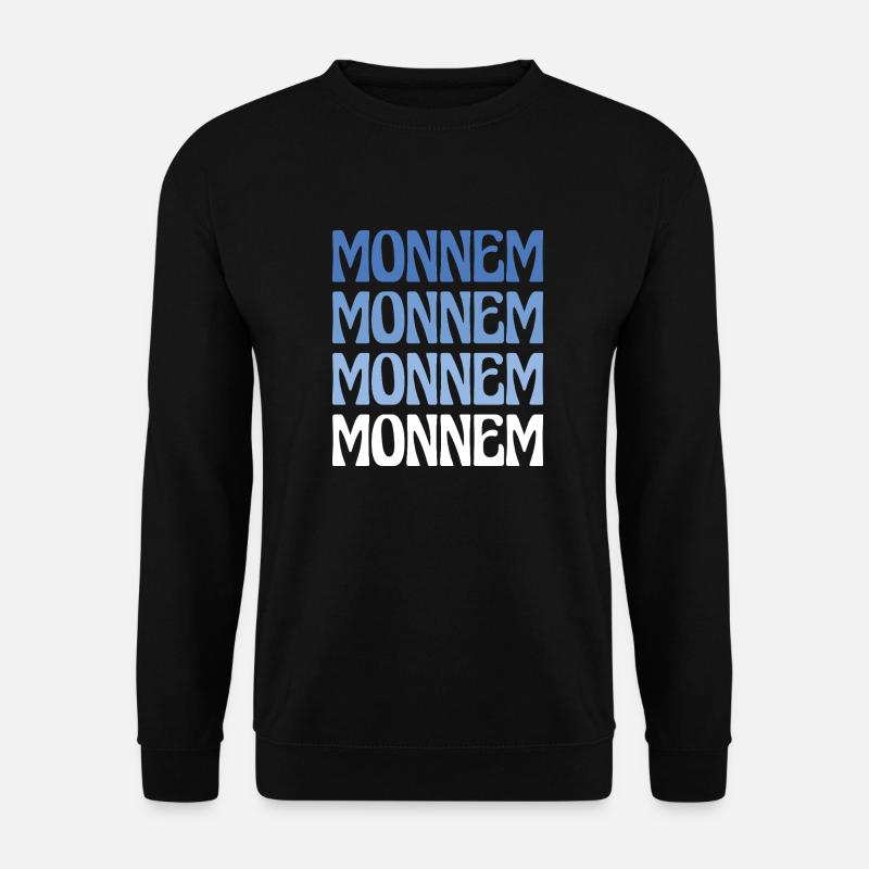 Monnem Mannheim Dialekt Geschenk - Unisex Pullover - Schwarz