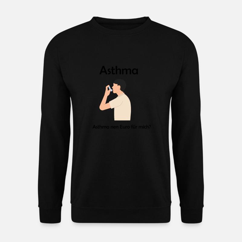 Asthma nen Euro - Unisex Pullover - Schwarz