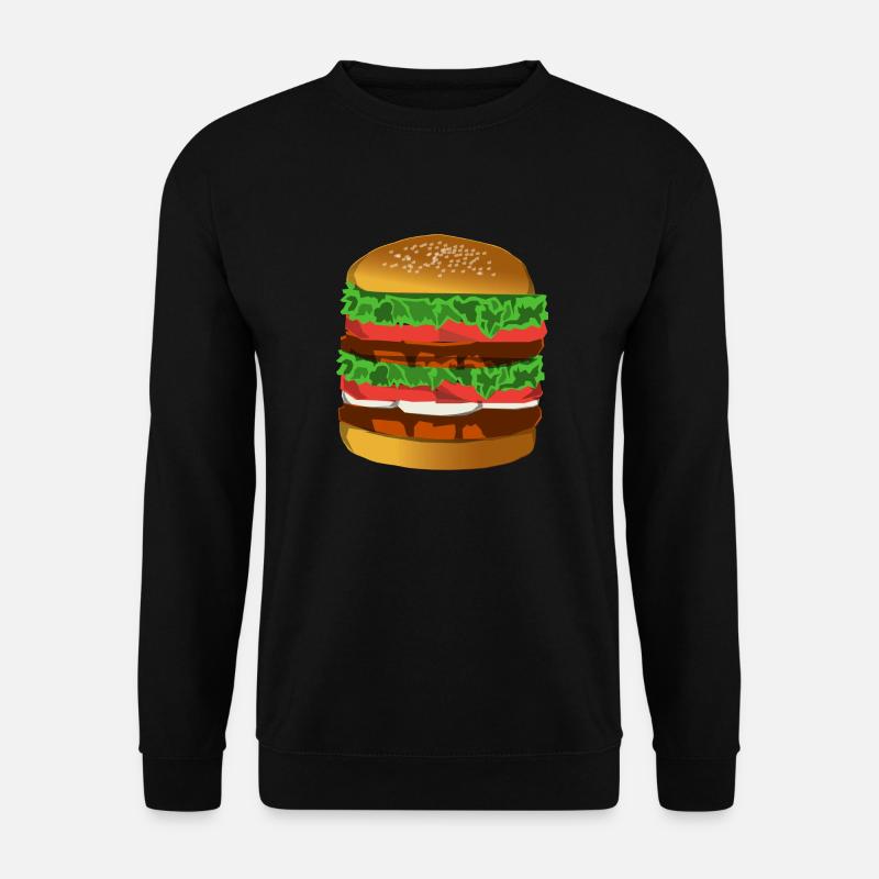 Hamburger - Unisex Pullover - Schwarz