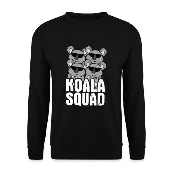 Koala Squad Spell - Unisex Sweatshirt - black - Front - Alina (178cm) & Michal (187cm)