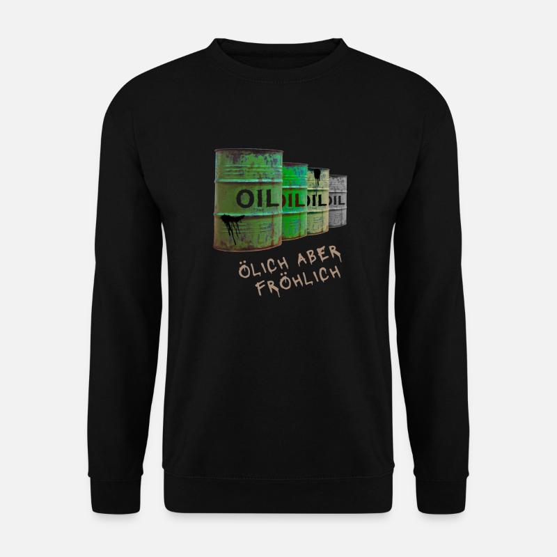 Ölich aber fröhlich - das ist unser Motto! - Unisex Pullover - Schwarz