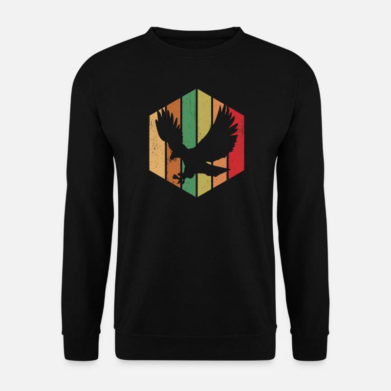 bird retro Graphic - Unisex Sweatshirt - black