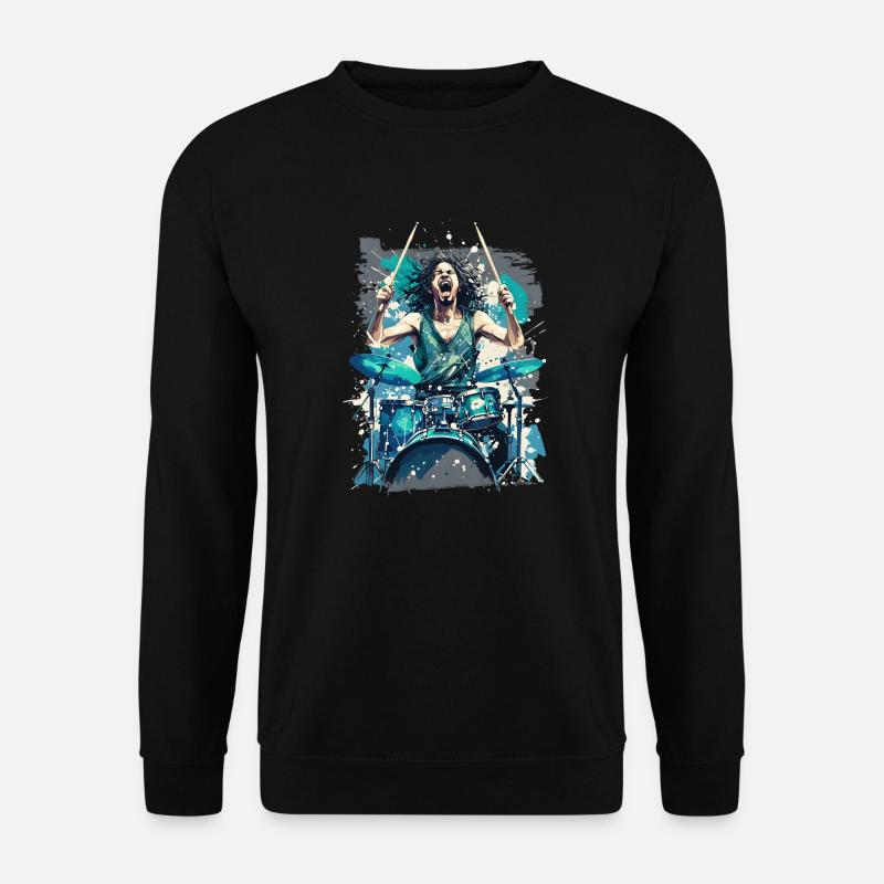 Drummer - Unisex Pullover - Schwarz