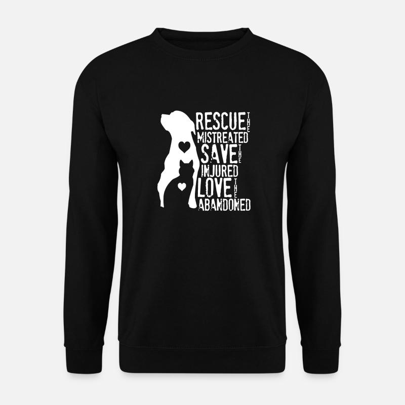 Amant de chat - Sweat-shirt Unisexe - noir