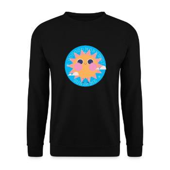 GOOOD MORNING - Sweat-shirt Unisexe - noir - Devant - Alina (178cm) & Michal (187cm)