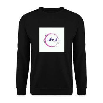 Natural Life rainbow butterfly créa - Sweat-shirt Unisexe - noir - Devant - Alina (178cm) & Michal (187cm)