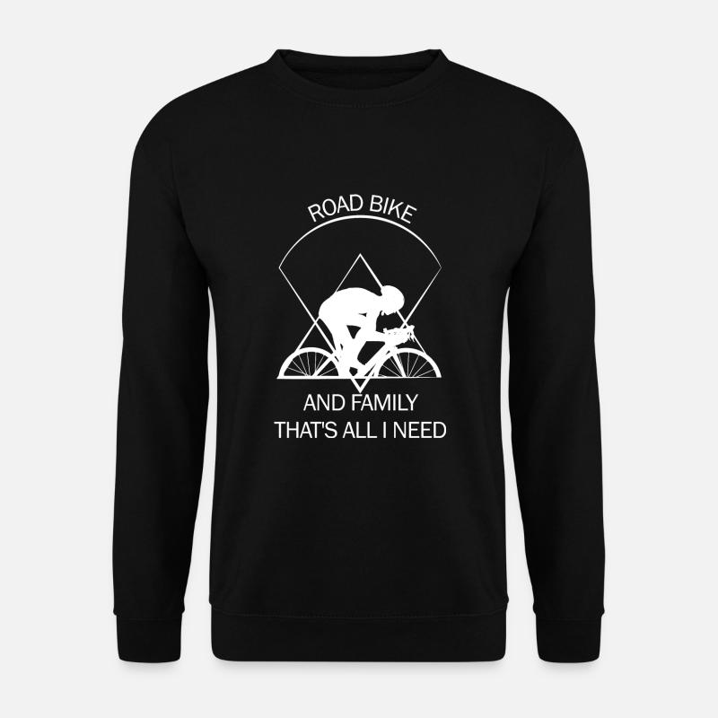 Rennrad - Unisex Pullover - Schwarz