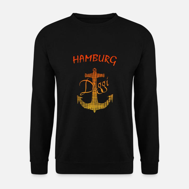 Hamburg - Unisex Pullover - Schwarz