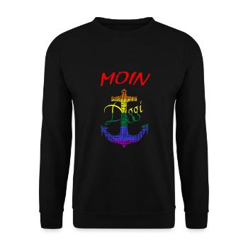 Anker Hamburg Diggi LGBTQ - Unisex Pullover - Schwarz - Vorne - Alina (178cm) & Michal (187cm)