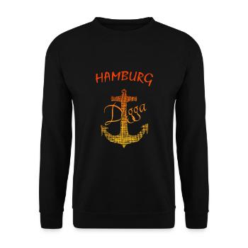 Hamburg Digga - Unisex Pullover - Schwarz - Vorne - Alina (178cm) & Michal (187cm)