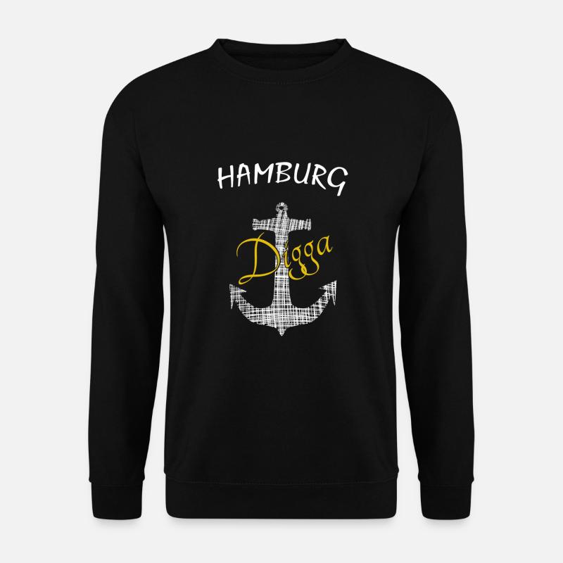 Anker Hamburg Digga - Unisex Pullover - Schwarz