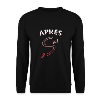 Apres Ski - Unisex Pullover - Schwarz - Vorne - Alina (178cm) & Michal (187cm)