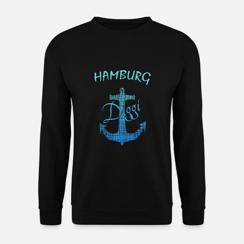 Hamburg - Unisex Pullover - Schwarz