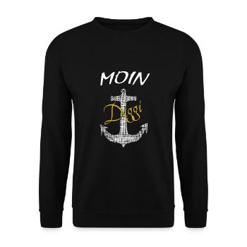 Anker Moin Diggi Hamburg - Unisex Pullover - Schwarz - Vorne - Alina (178cm) & Michal (187cm)