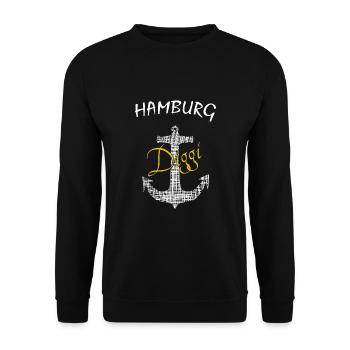 Hamburg Diggi - Unisex Pullover - Schwarz - Vorne - Alina (178cm) & Michal (187cm)