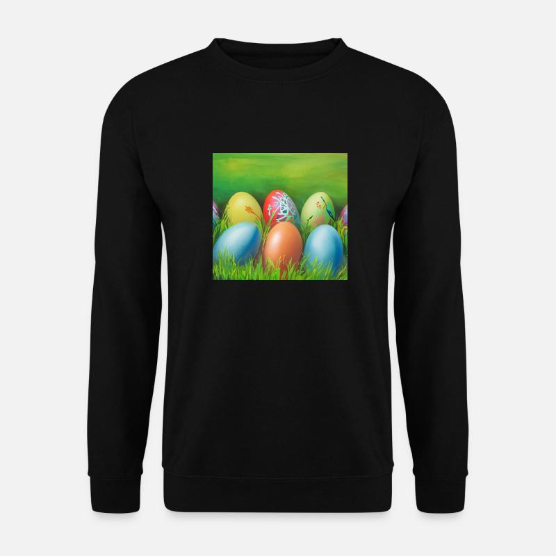 colorful Easter eggs - Unisex Sweatshirt - black