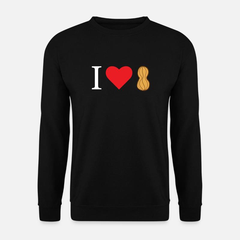 Peanut love - Unisex Pullover - Schwarz