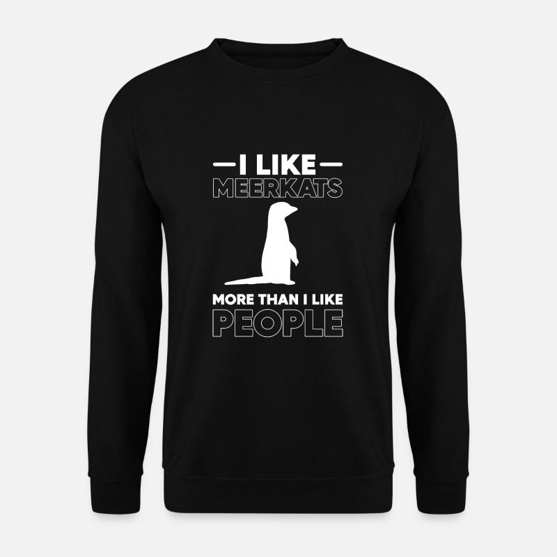 Erdmännchen - Unisex Pullover - Schwarz