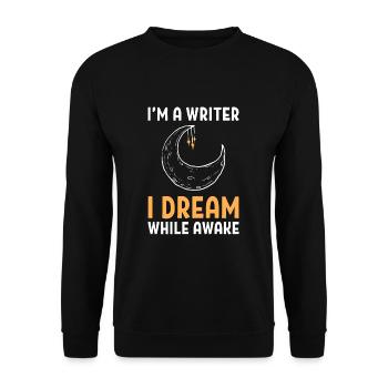Author - Unisex Sweatshirt - black - Front - Alina (178cm) & Michal (187cm)