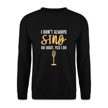 Theater Schauspiel Schauspieler Schauspielerin - Unisex Pullover - Schwarz - Vorne - Alina (178cm) & Michal (187cm)