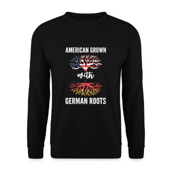 Germany - Unisex Sweatshirt - black - Front - Alina (178cm) & Michal (187cm)