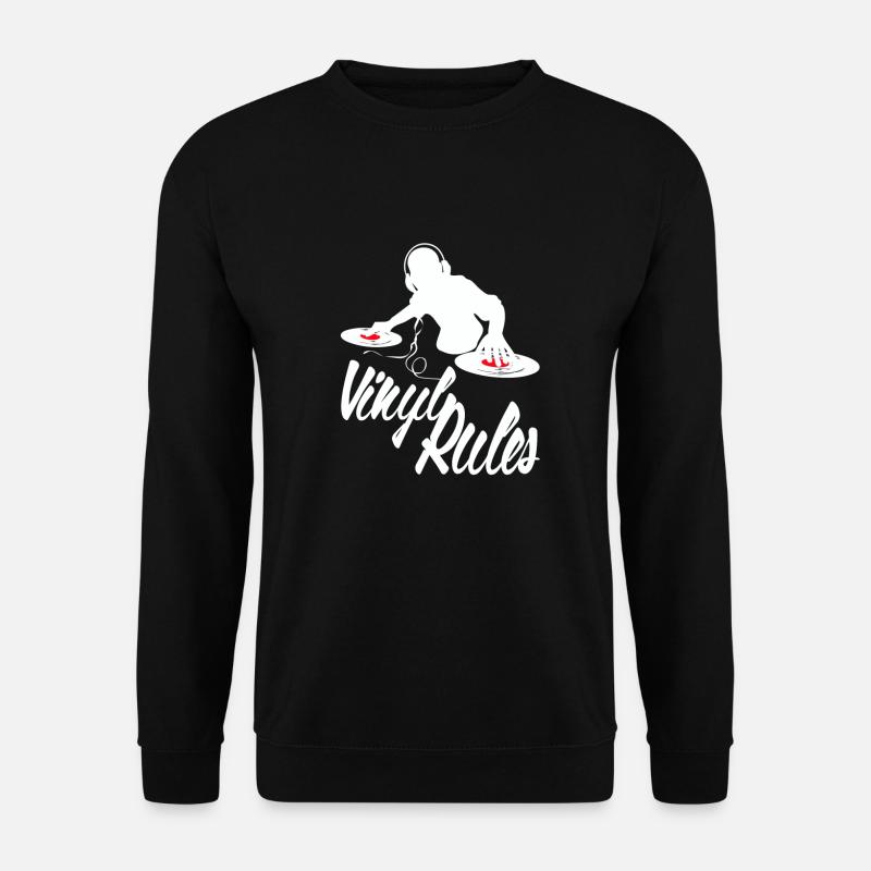 Vinyle Deejay - Sweat-shirt Unisexe - noir