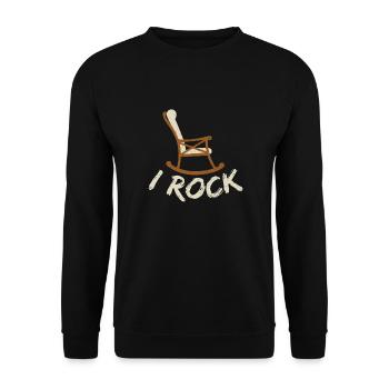 I Rock - Musik - Unisex Pullover - Schwarz - Vorne - Alina (178cm) & Michal (187cm)