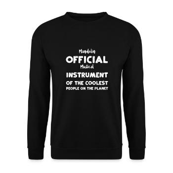 Mandoline Instrument de musique officiel... - Sweat-shirt Unisexe - noir - Devant - Alina (178cm) & Michal (187cm)