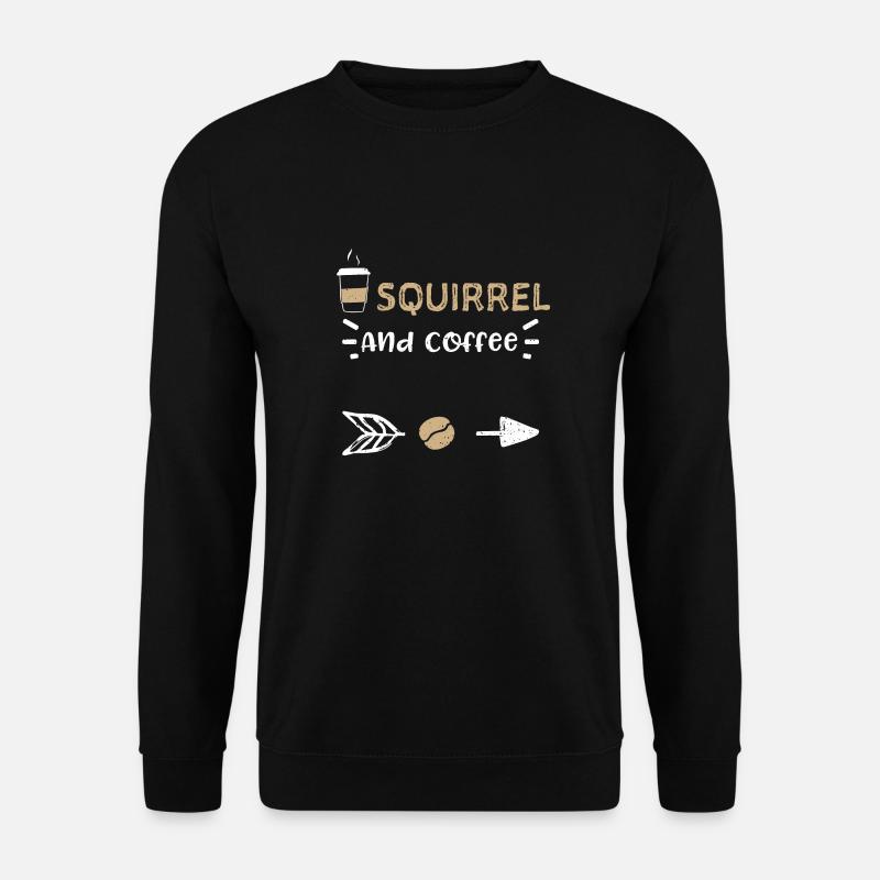 Écureuil Et Café - Café - Sweat-shirt Unisexe - noir
