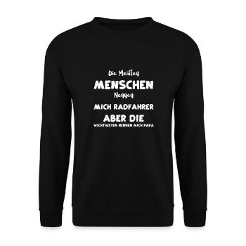 Die Meisten Menschen Nennen Mich... - Unisex Pullover - Schwarz - Vorne - Alina (178cm) & Michal (187cm)