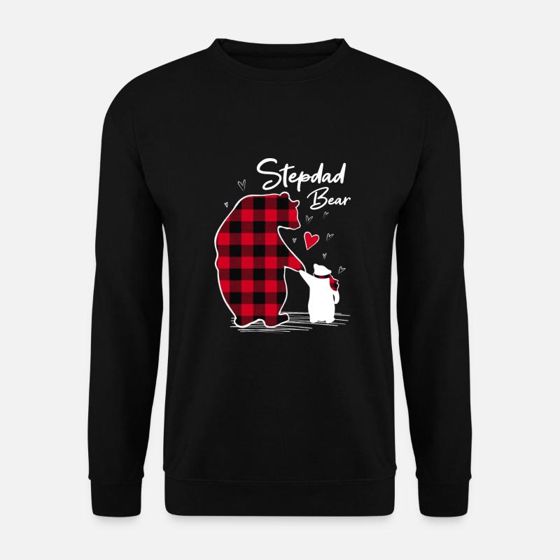 Stepdad Bear - Unisex Pullover - Schwarz