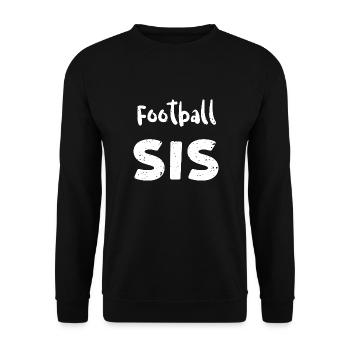 Football Sis - Soeur - Sweat-shirt Unisexe - noir - Devant - Alina (178cm) & Michal (187cm)