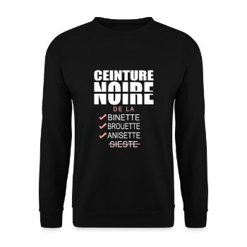 Humour Homme jardinier jardin - Sweat-shirt Unisexe - noir - Devant - Alina (178cm) & Michal (187cm)