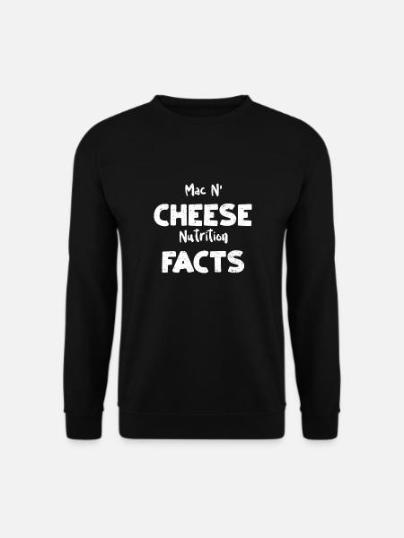 Mac N’Cheese Valeur nutritive - Sweat-shirt Unisexe - noir