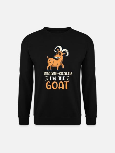 Baaaah-Sically Je suis la chèvre - Sweat-shirt Unisexe - noir